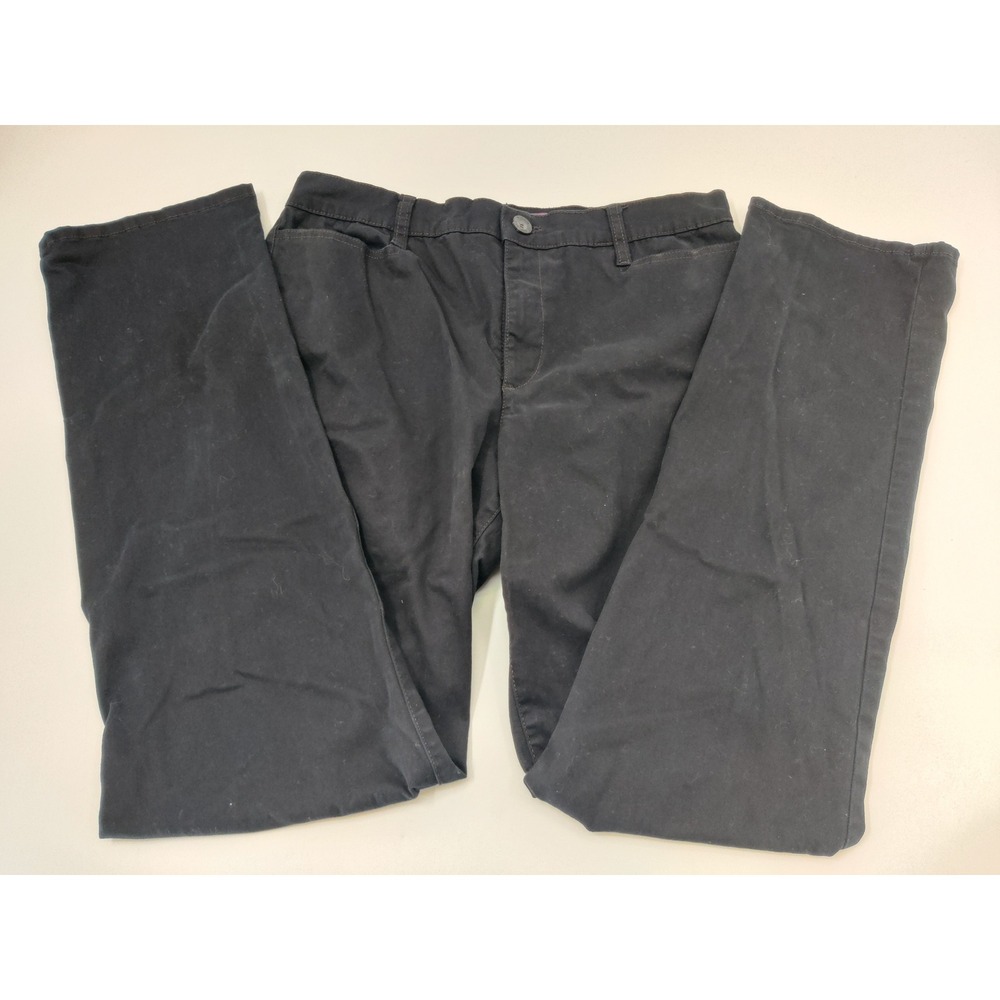 Gloria Vanderbilt Amanda‎ Trouser Black Pants Size 10 Average Fit